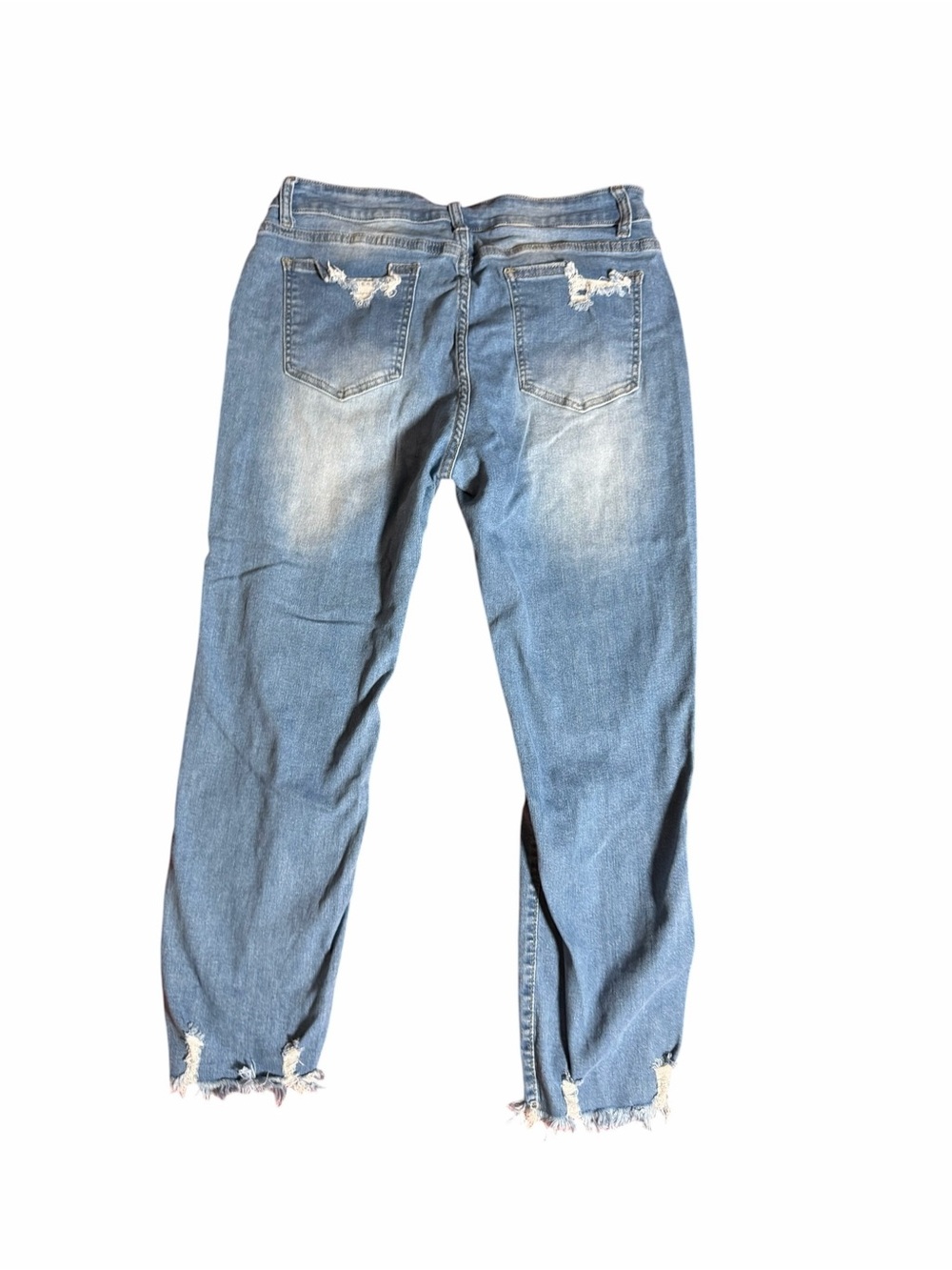 Women’s Distressed Light Blue XL Ripped Jeans - Picture 9 of 12